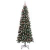vidaXL &Aacute;rbol de Navidad artificial Verde 210 cm PVC, Pl&aacute;stico y Acero