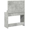vidaXL Mesa Tocador con estante Gris Concreto 100 x 41 x 135 cm
