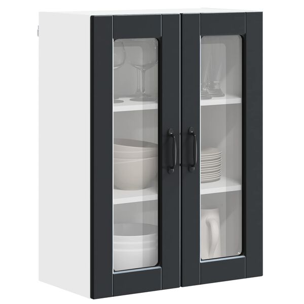 vidaXL Mueble de Cocina Negro 60 x 31 x 80 cm Madera de ingenier&iacute;a
