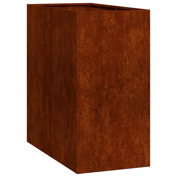 vidaXL Jardinera oxidada 40x80x80 cm acero corten