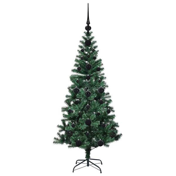 vidaXL &Aacute;rbol de Navidad Artificial Preiluminado Verde 120 cm