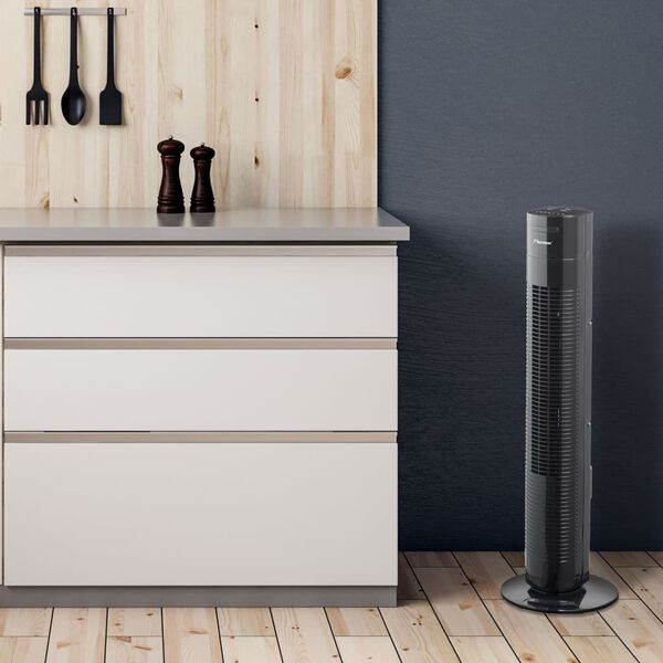 Bestron Ventilador de torre mando a distancia AFT770ZRC 78cm 35W negro