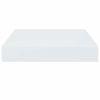vidaXL Estante flotante de pared 2 uds MDF blanco brillo 23x23,5x3,8cm