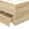 vidaXL Estructura de cama Roble Sonoma 90 x 190 cm Madera Ingenieril