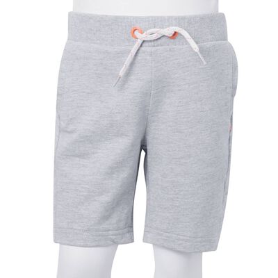 Pantalón corto infantil con cordón gris 92