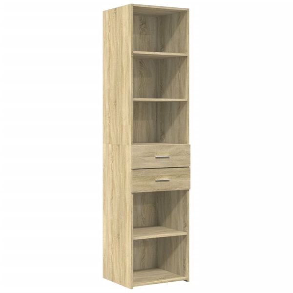 vidaXL Aparador de madera de ingenier&iacute;a roble Sonoma 45x42,5x185 cm
