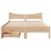 vidaXL Estructura cama con cajones madera de pino maciza 140x200 cm