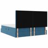 vidaXL Cama con almacenamiento Azul Oscuro 180 x 200 cm Terciopelo