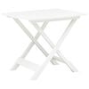 vidaXL Mesa de jard&iacute;n plegable de pl&aacute;stico blanco 79x72x70 cm