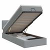 vidaXL Cama otomana con colch&oacute;n Gris Claro 80 x 200 cm Tela