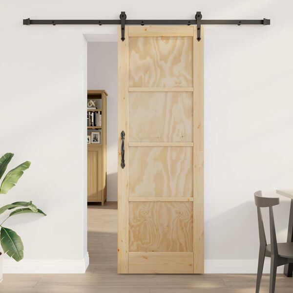 vidaXL Puerta Corredera ORKDAL Marr&oacute;n 73,5 x 211 cm