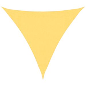 vidaXL Toldo de vela triangular HDPE 3,6x3,6x3,6 m beige