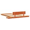 vidaXL Estructura de cama Marr&oacute;n 90 x 200 cm Madera