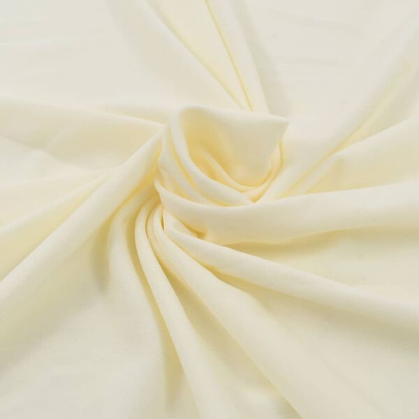 vidaXL Fundas el&aacute;sticas para mesa 2 uds con falda 180x74 cm crema