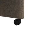 vidaXL Sillas de comedor con ruedas 2 pcs Gris oscuro 57 x 67 x 98 cm