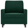 vidaXL Sill&oacute;n de terciopelo verde oscuro 60 cm
