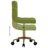 vidaXL Silla de comedor giratoria de terciopelo verde claro