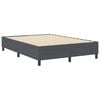 vidaXL Cama de plataforma Gris oscuro 160 x 200 cm Tela de Pana