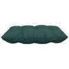 vidaXL Cojines para asiento 2 pcs Verde oscuro 40 x 40 x 6 cm tela