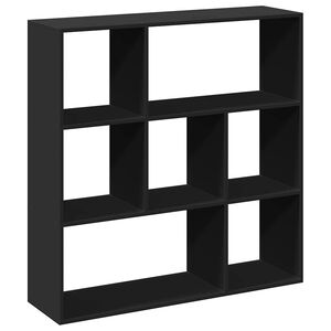 vidaXL Librer&iacute;a divisora madera de ingenier&iacute;a negra 102x29x103,5 cm