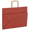 vidaXL Bolsas de papel con asas 250 uds rojo 32x17x25 cm