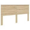 vidaXL Cabecero con cabecera Roble Sonoma 180 cm Madera contrachapada