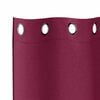 vidaXL Cortinas Opacas con Anillas 2 pcs Rojo vino 245 x 140 cm
