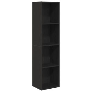 vidaXL Librer&iacute;a Roble Negro 143 x 30 x 36 cm Madera de ingenier&iacute;a