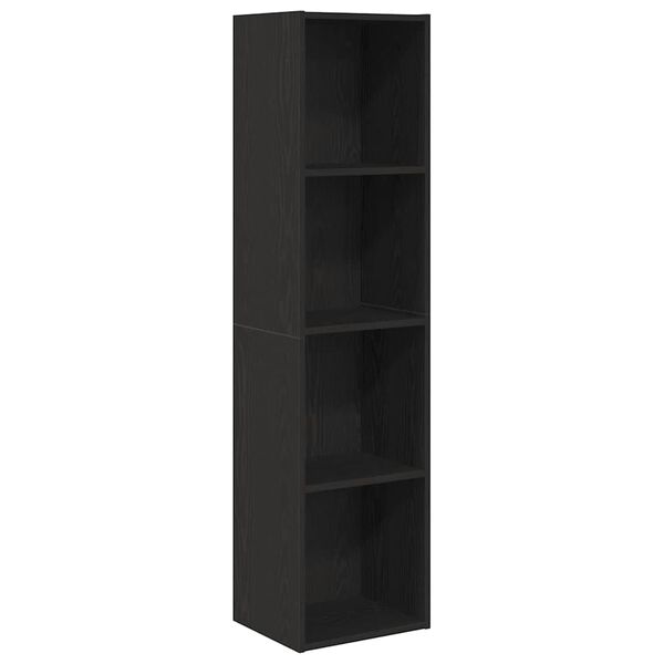 vidaXL Librer&iacute;a Roble Negro 143 x 30 x 36 cm Madera de ingenier&iacute;a