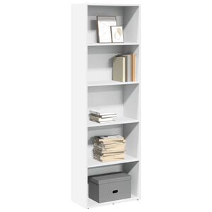 vidaXL Estanter&iacute;a de madera de ingenier&iacute;a blanca 60x30x189 cm