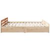 vidaXL Estructura de cama sin colch&oacute;n madera maciza de pino 200x200 cm