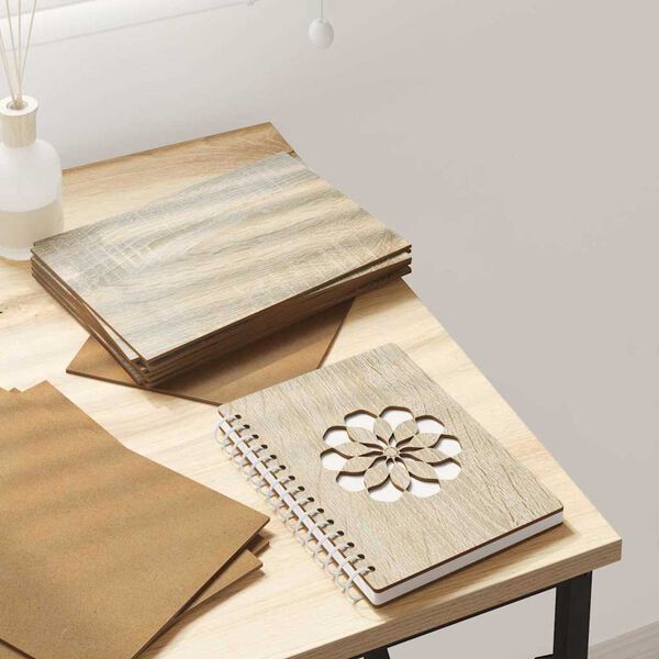 vidaXL Paneles Decorativos 150 pcs Roble Sonoma 15 x 21 x 0.27 cm