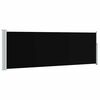 vidaXL Toldo lateral retr&aacute;ctil de jard&iacute;n negro 100x314 cm