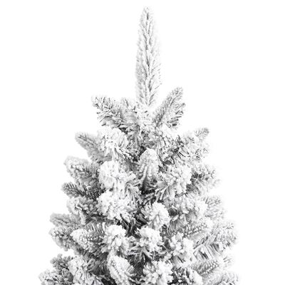 vidaXL Árbol de Navidad artificial con nieve PVC y PE 180 cm