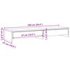 vidaXL Soporte para monitor con cajones blanco 100x27x15 cm madera de ingeniería