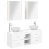 vidaXL Juego de muebles de ba&ntilde;o 5 uds. Blanco