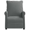 vidaXL Sill&oacute;n reclinable el&eacute;ctrico de tela gris oscuro