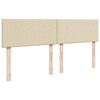 vidaXL Cama box spring con colch&oacute;n tela color crema 180x200 cm