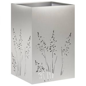 vidaXL Macetero de Jard&iacute;n Plateado 50 x 50 x 75 cm Acero inoxidable