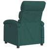 vidaXL Sill&oacute;n de masaje reclinable de tela verde oscuro
