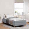 vidaXL Cama tipo Box Spring Gris Claro 80 x 200 cm tela