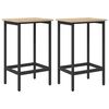 vidaXL Taburete de bar 2 uds. Roble Sonoma 40 x 32 x 64 cm