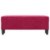 vidaXL Banco de terciopelo rojo vino tinto 100x35x41 cm