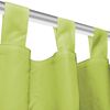 vidaXL Cortinas de micro-raso con bucles 2 unidades 140x175cm verde