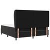 vidaXL Cama tipo Box Spring con colch&oacute;n Negro 200 x 180 cm Poli&eacute;ster