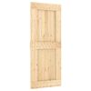 vidaXL Puerta corredera con herrajes madera maciza de pino 85x210 cm