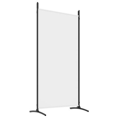 vidaXL Biombo divisor de 4 paneles de tela blanco 346x180 cm