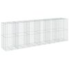vidaXL Cesta de gaviones con cubierta hierro galvanizado 600x100x200cm