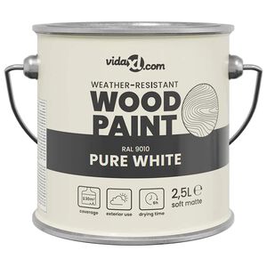 vidaXL Pintura para madera 2,5 L Impresi&oacute;n en pared