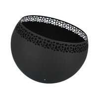 Esschert Design Brasero en forma de bola con puntitos negro